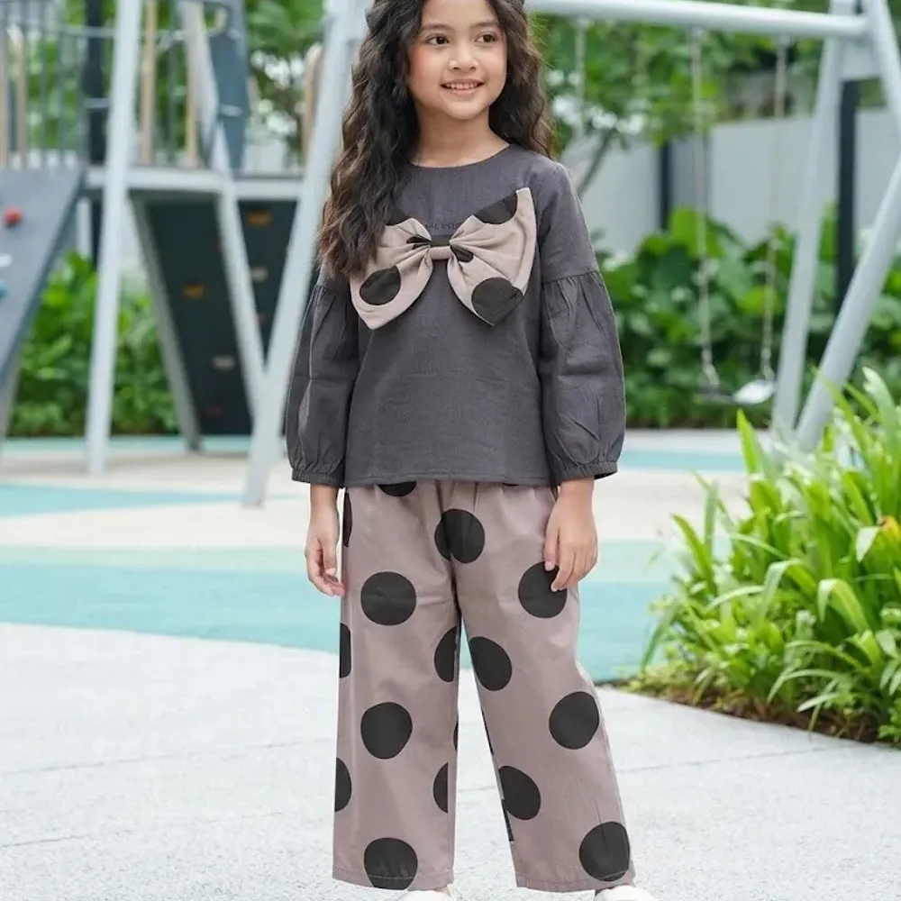 Set Girls Circle Bow