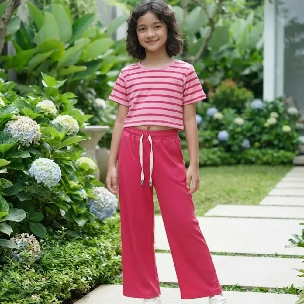 Set Girls Piebald Casual Simple Pretty