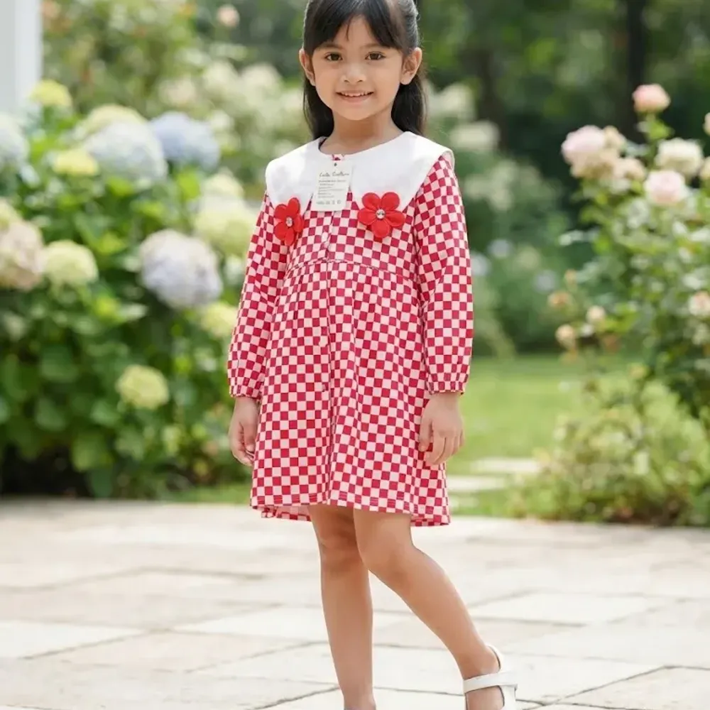 Dress Girl Fifty Pocket Petal