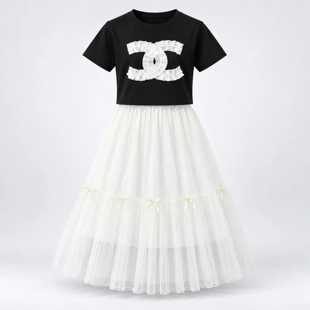 Set Girl Sweety Happy Skirt