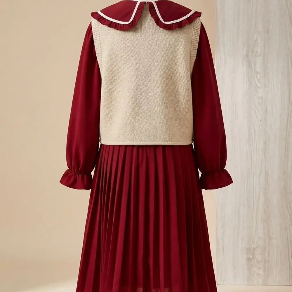 Dress Girl Plum Cake Ruffle - Foto 2