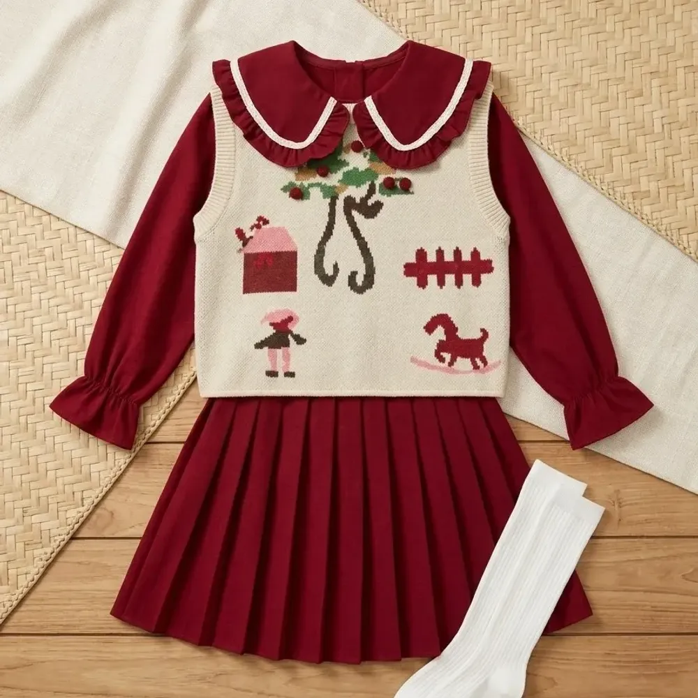 Dress Girl Plum Cake Ruffle - Foto 5