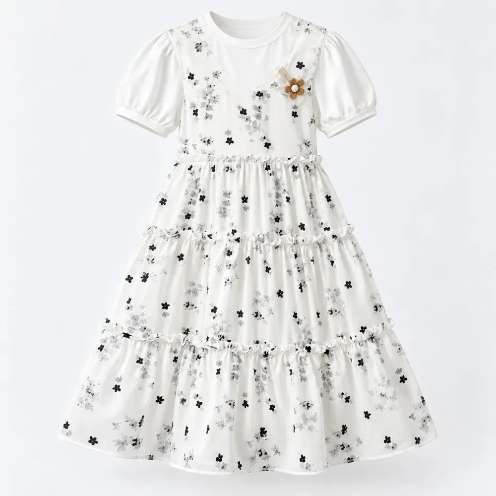 Dress Girly Summer Fresh Daisy