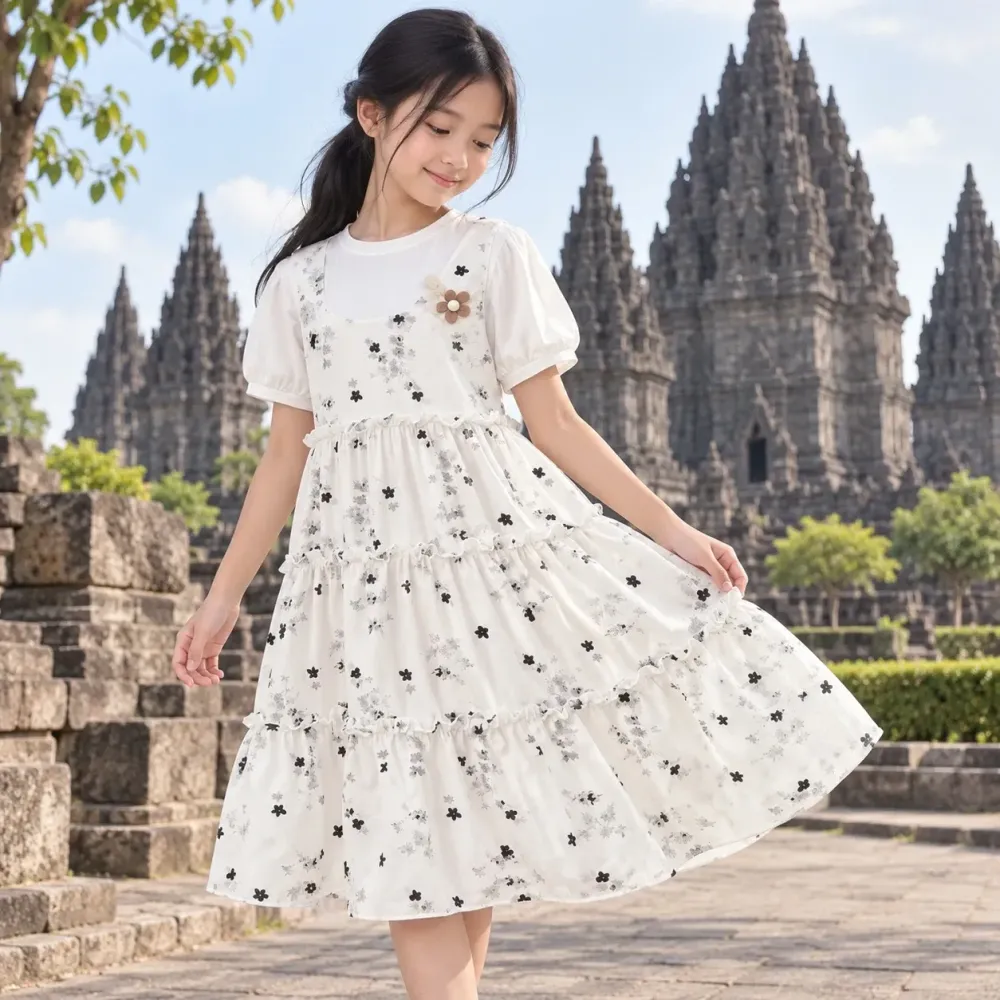 Dress Girly Summer Fresh Daisy