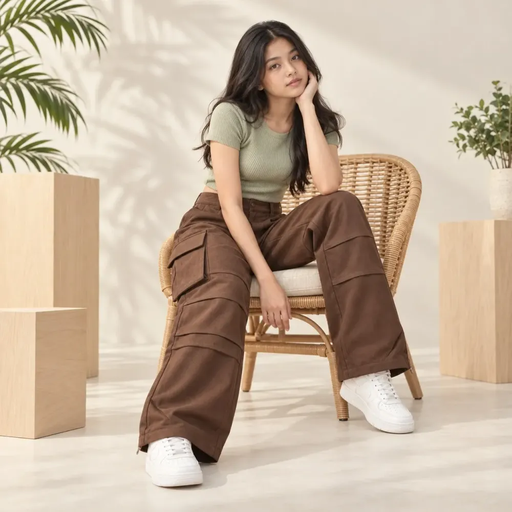 Pants Girl Brown Warm Fear