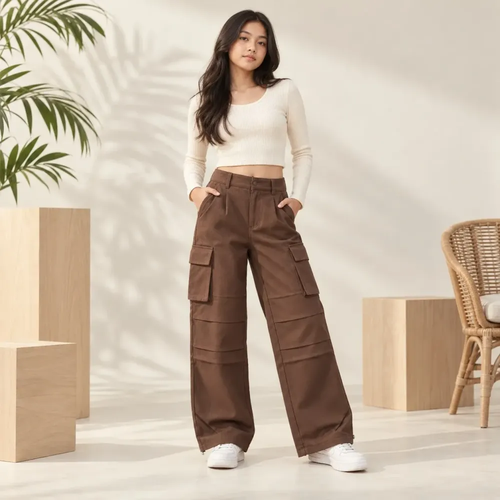 Pants Girl Brown Warm Fear