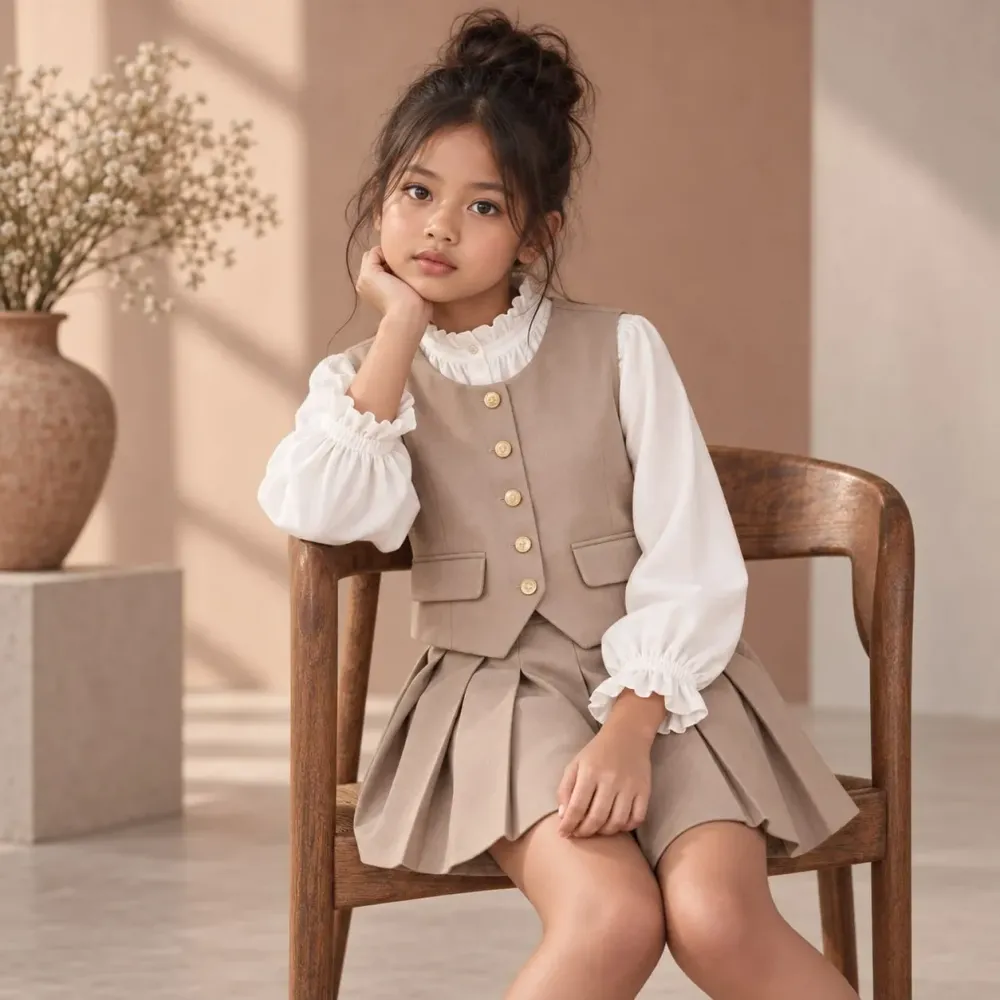 Set Girl Brownie Vest City - Foto 3