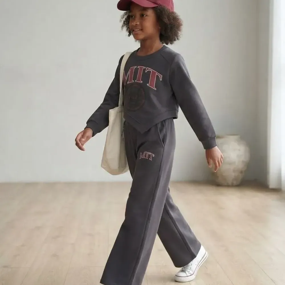 Set Girl Pebble Varsity Charcoal - Foto 6