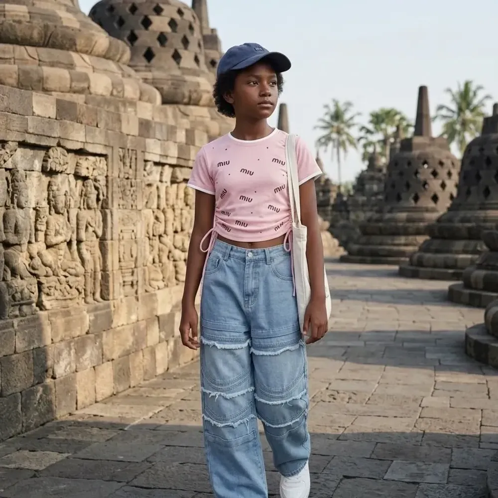 Set Girl Lyra Ruffle Denim - Foto 5