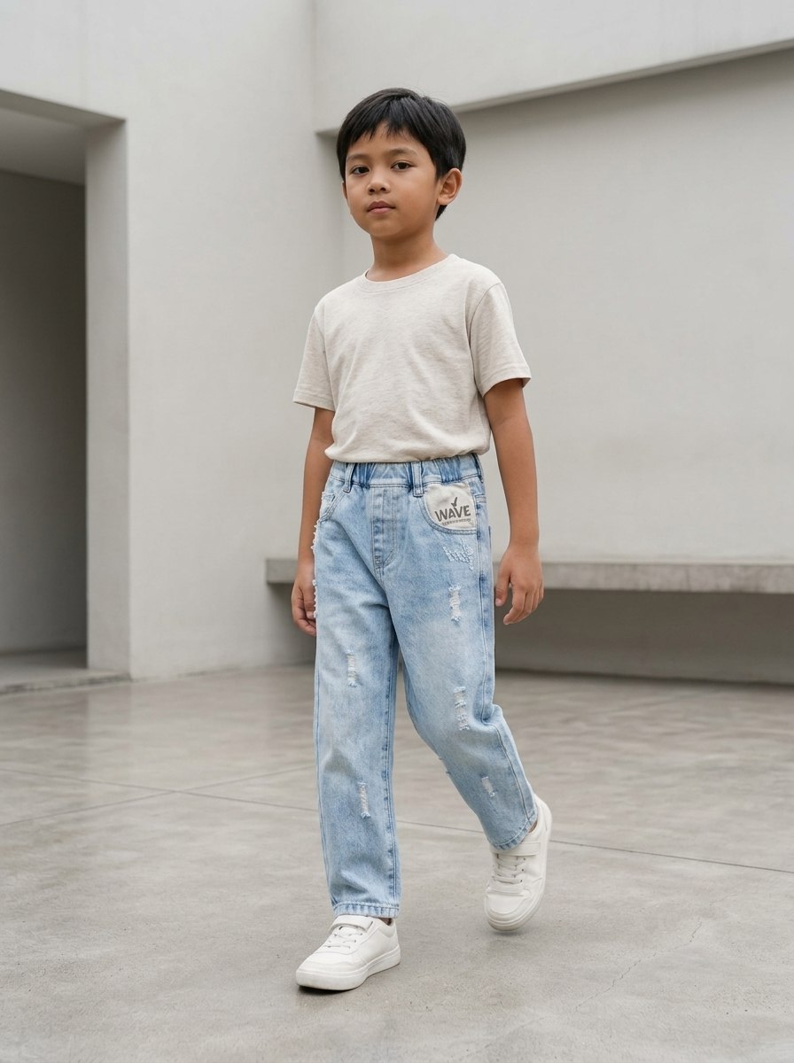 Pants Boys Kavero Blank Denim - Foto 4