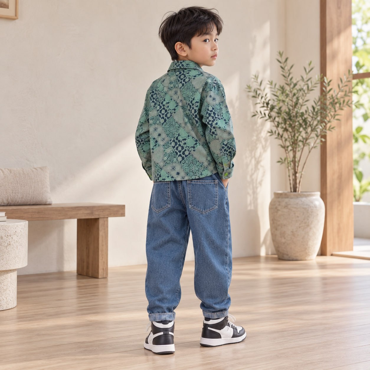 Set Boys Hawaiian Print Casual Style - Foto 1