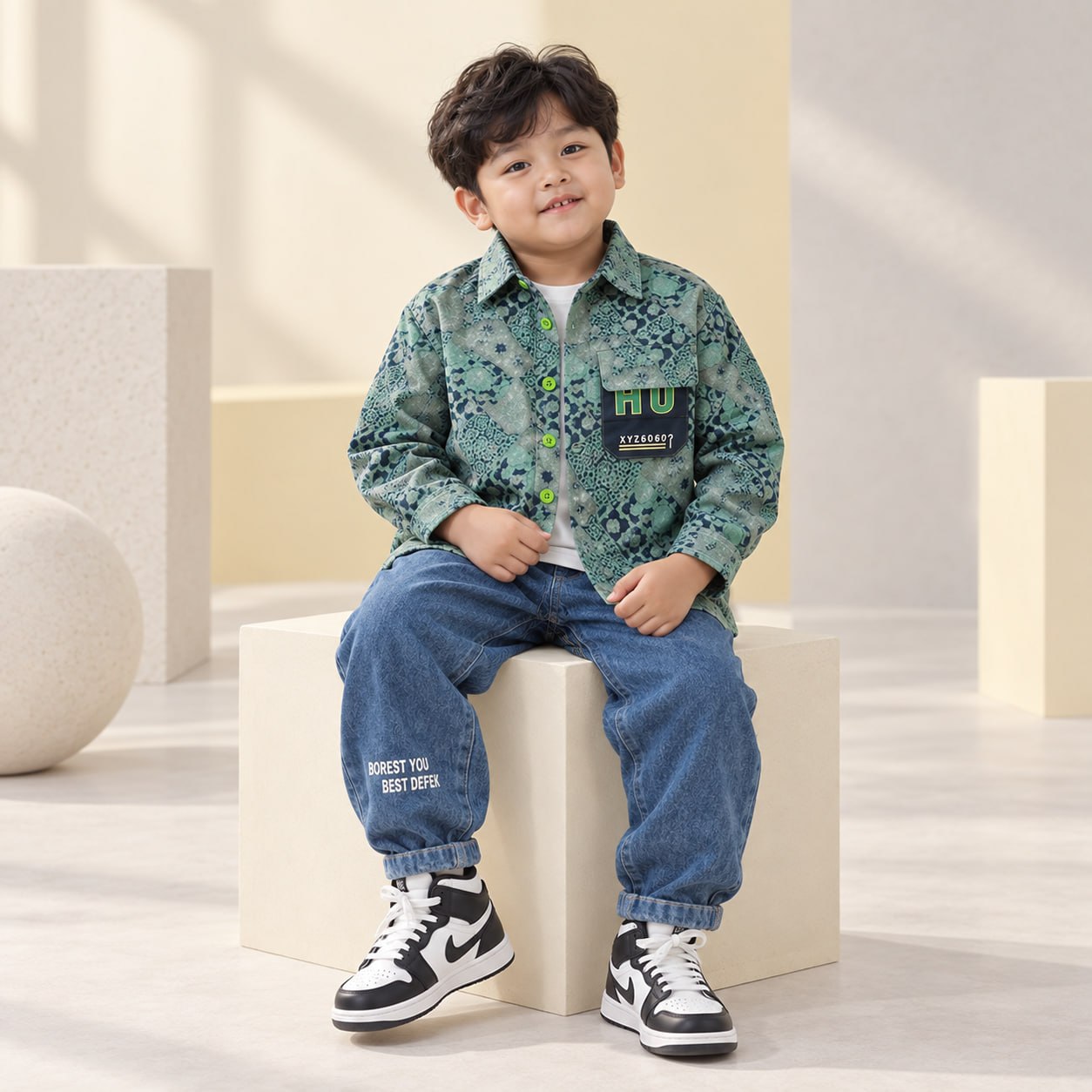 Set Boys Hawaiian Print Casual Style - Foto 6