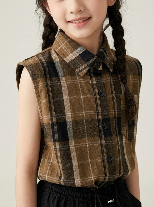 Set Girls Tartan Casual Cargo