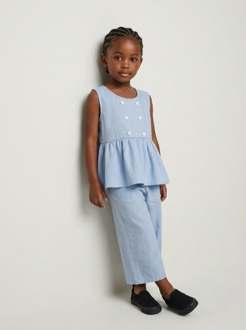 Set Girls Denim Stylish Wash