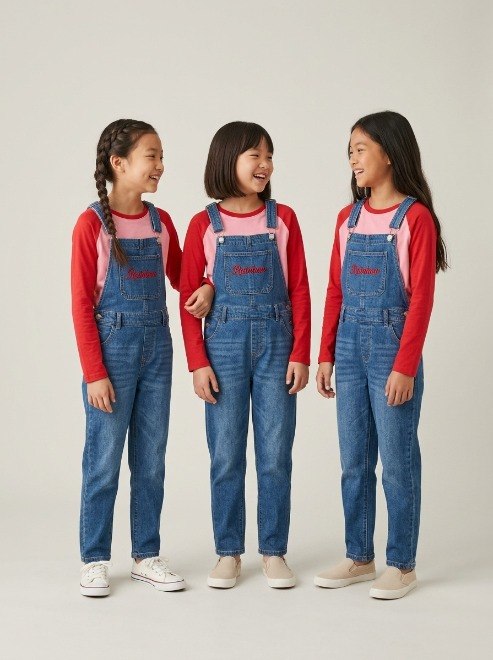 Set Girls Rainbow Trench