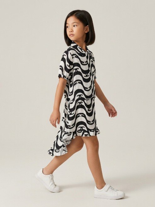 Setelan Kerut Wavy Long Line - Foto 5