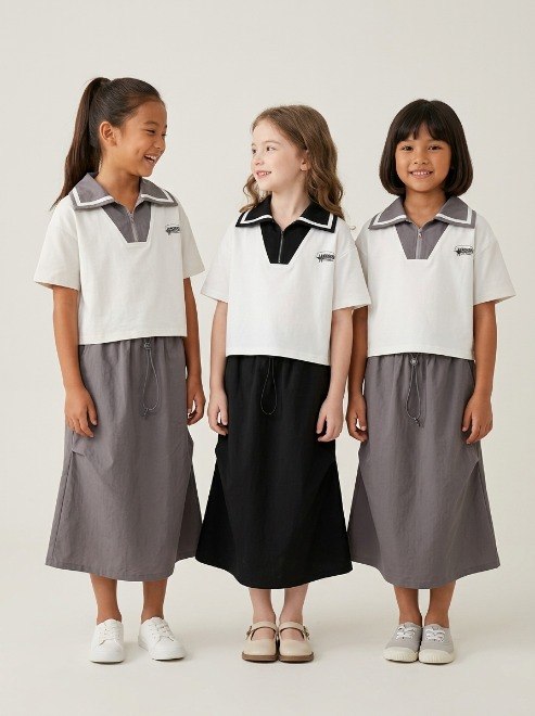 Set Girls Sorss Wash Kids Top