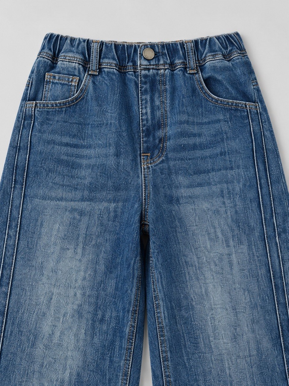 Pants Girls Folk Stripe Denim