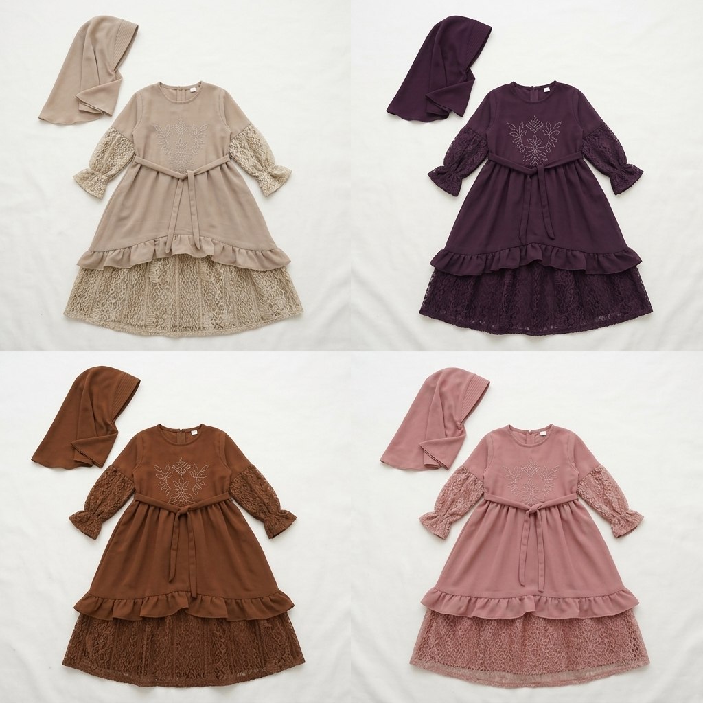 DRESS PRETTY RUFFLE β tampilan lain