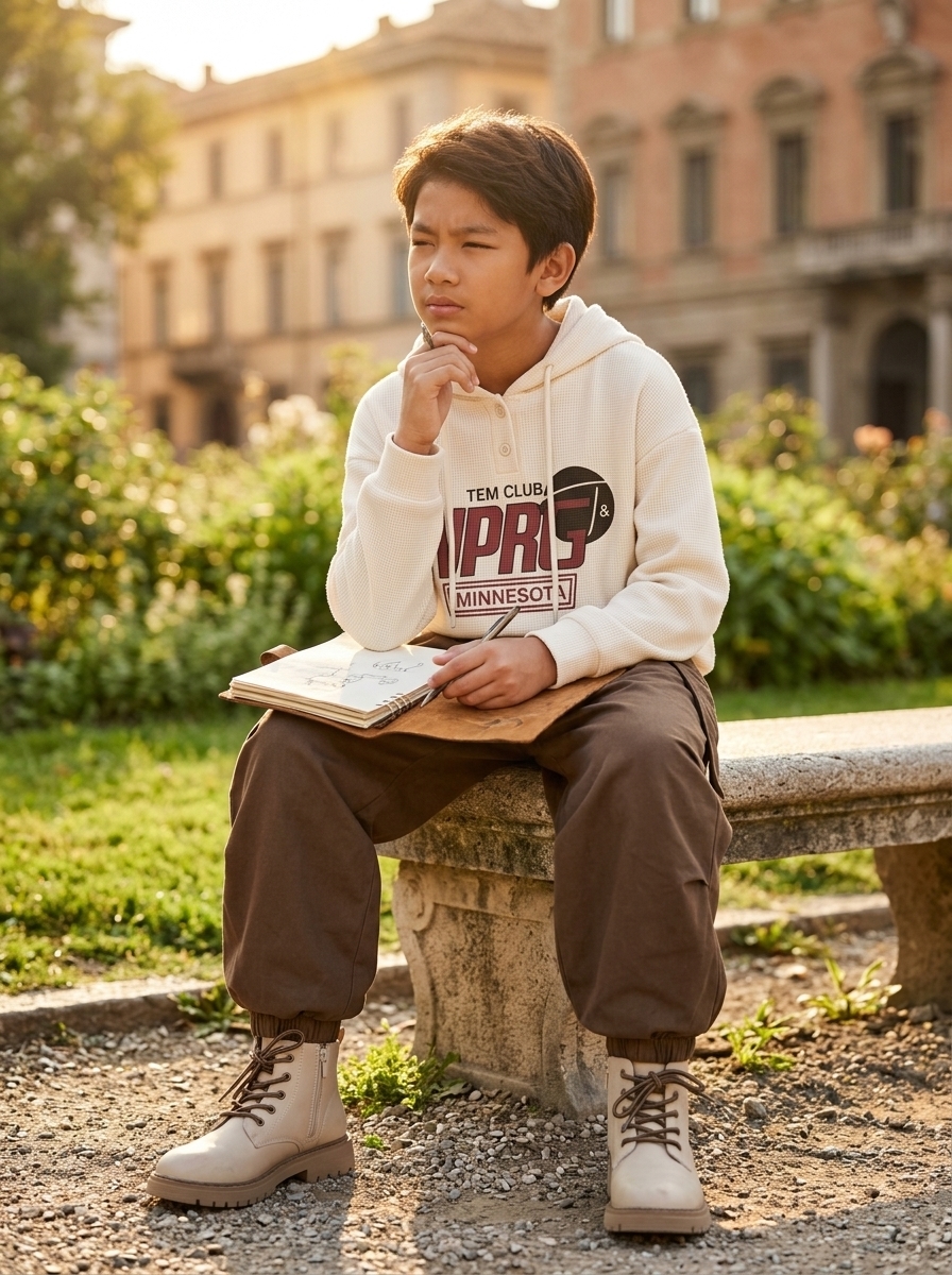 TEST Setelan Hoodie Anak Waffle Import Premium Korean Style Casual Trendy - Foto 1
