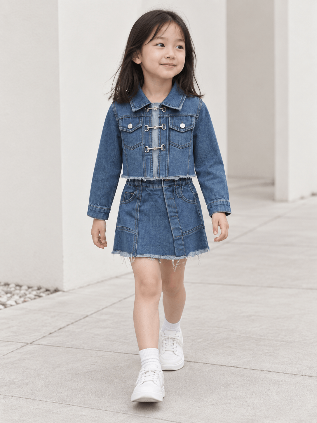 Set Girl Twirl Azure Skirt