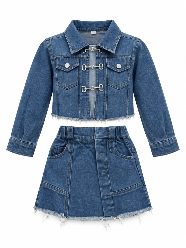 Set Girl Twirl Azure Skirt