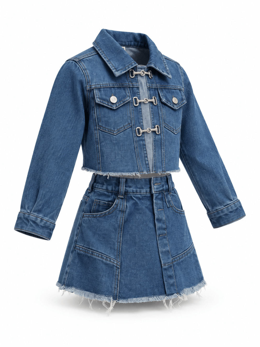 Set Girl Twirl Azure Skirt