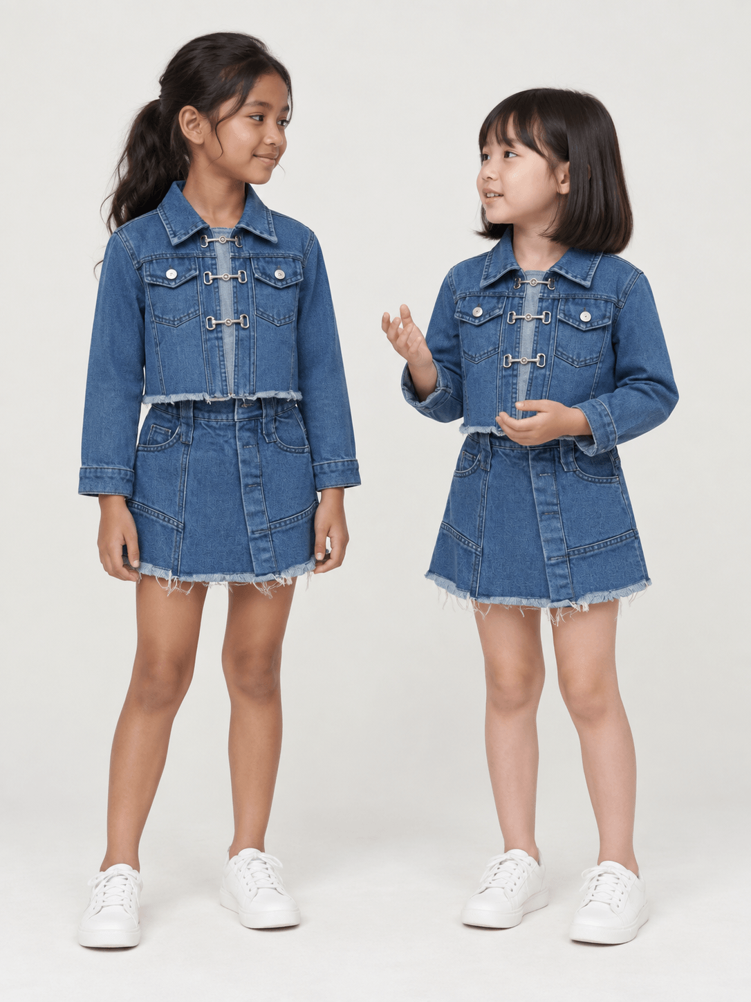 Set Girl Twirl Azure Skirt