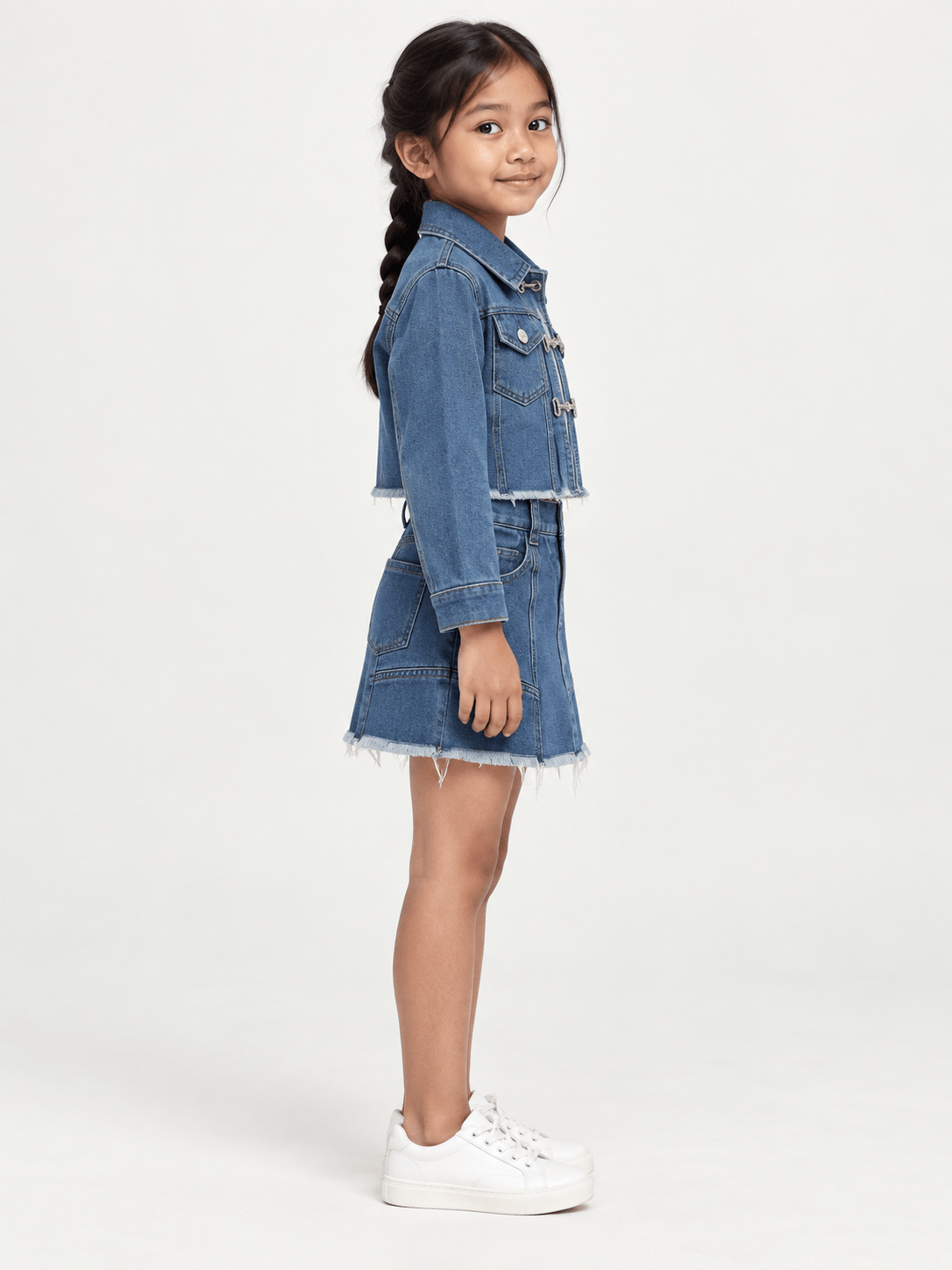 Set Girl Twirl Azure Skirt
