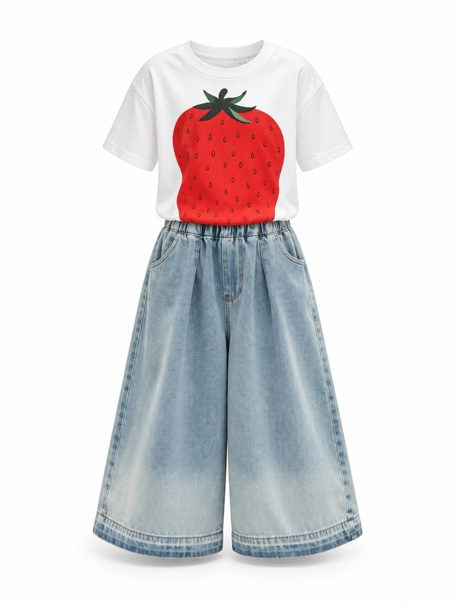 Set Girls Cherry Chams Pocket