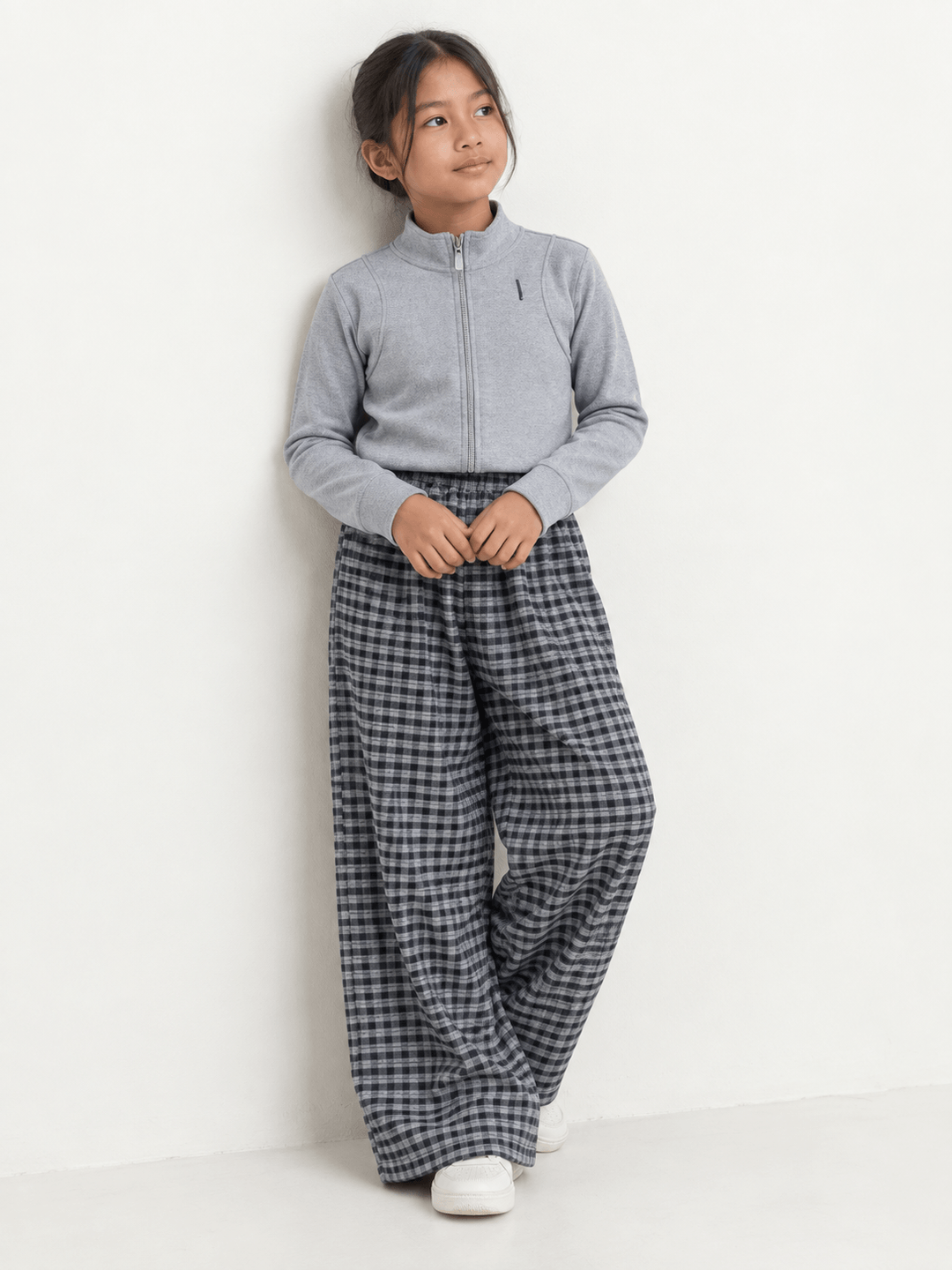 Set Girls Grey Tartan Swag - Foto 4