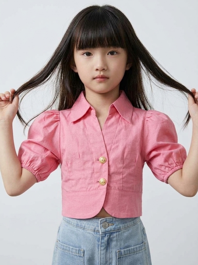 Tops Girl Trendy Bows Chip โ tampilan lain