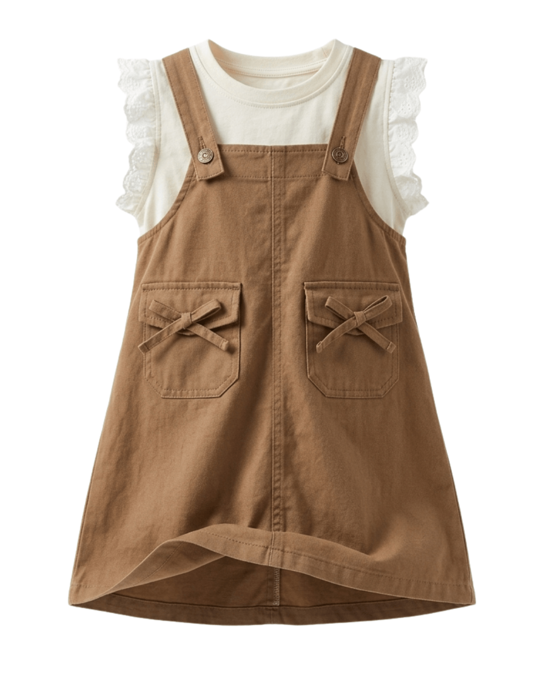 DRESS APRICOT RUFFLE