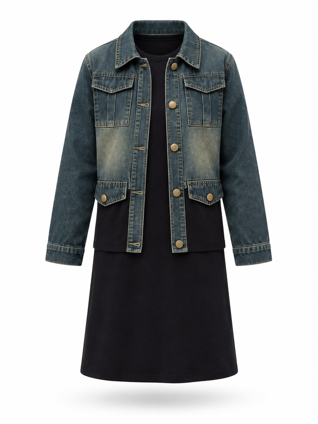 Dress Girl Casual Slim Moon