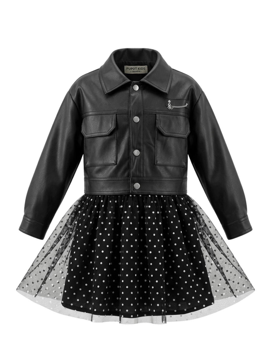 Dress Girl Dotty Fresh Look