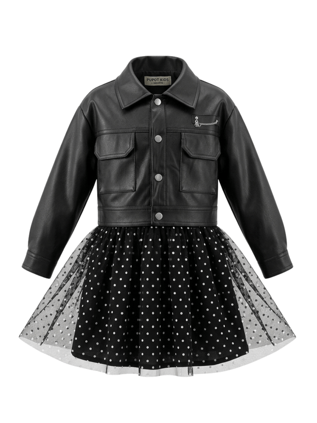 Dress Girl Dotty Fresh Look