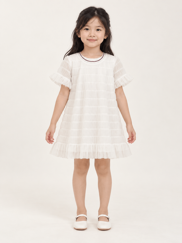 Dress Girl Fluffy White Bubble โ tampilan lain