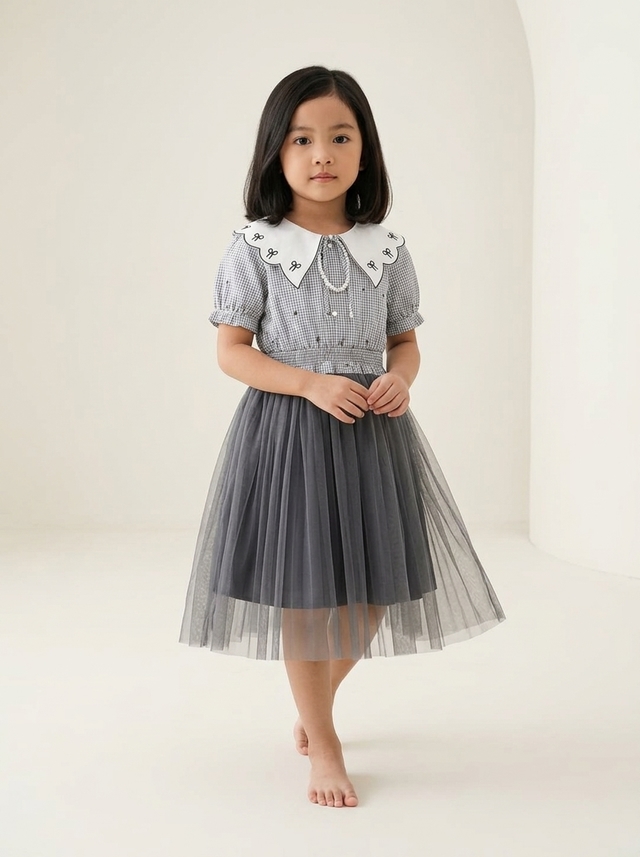 Dress Girl Mini Ribbon Pearl โ tampilan lain