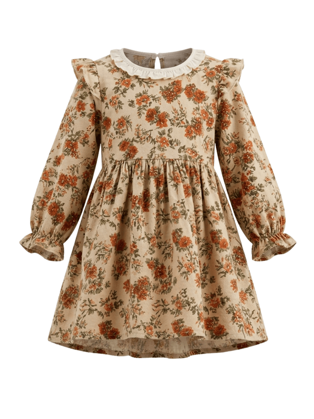 Dress Girls Blossom Pompom Flow Lace
