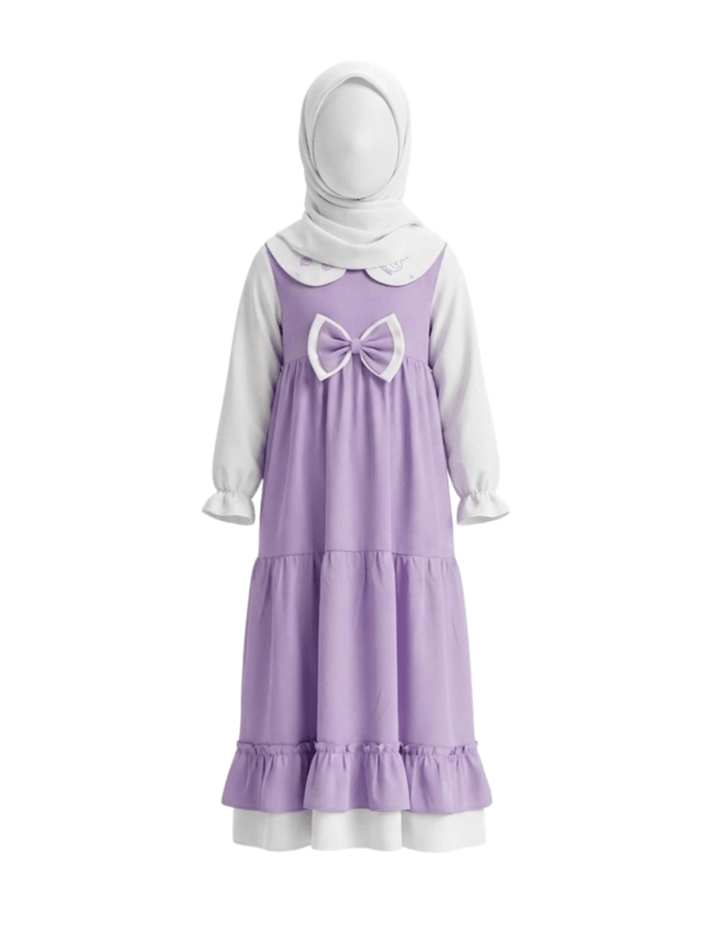DRESS GIRLS BLUSHROSY WISH FASTENING GOWN