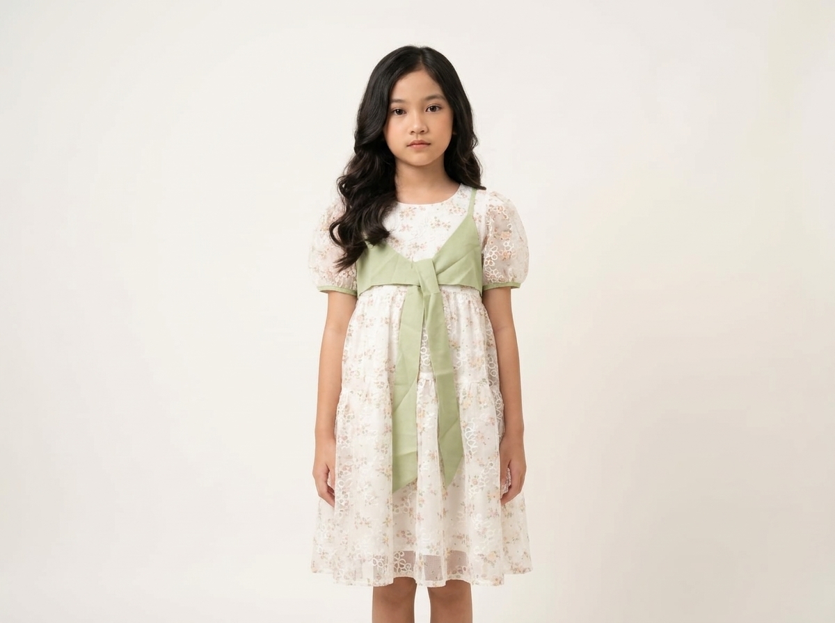 Dress Girls Bower Tied