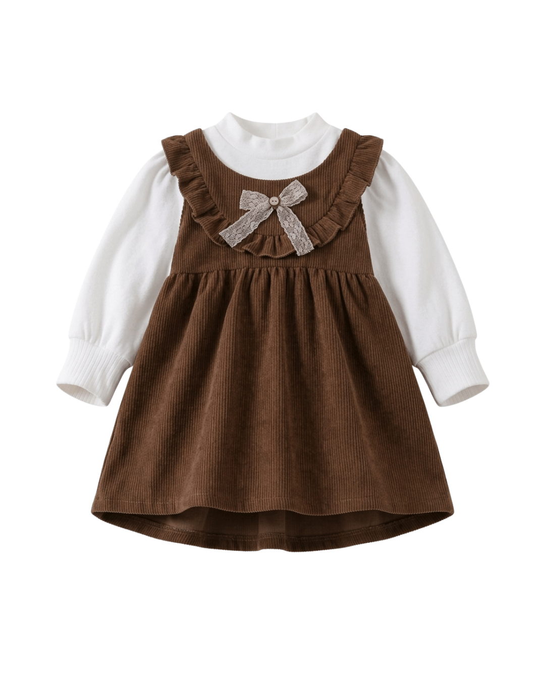 DRESS GIRLS BOW FLOWER