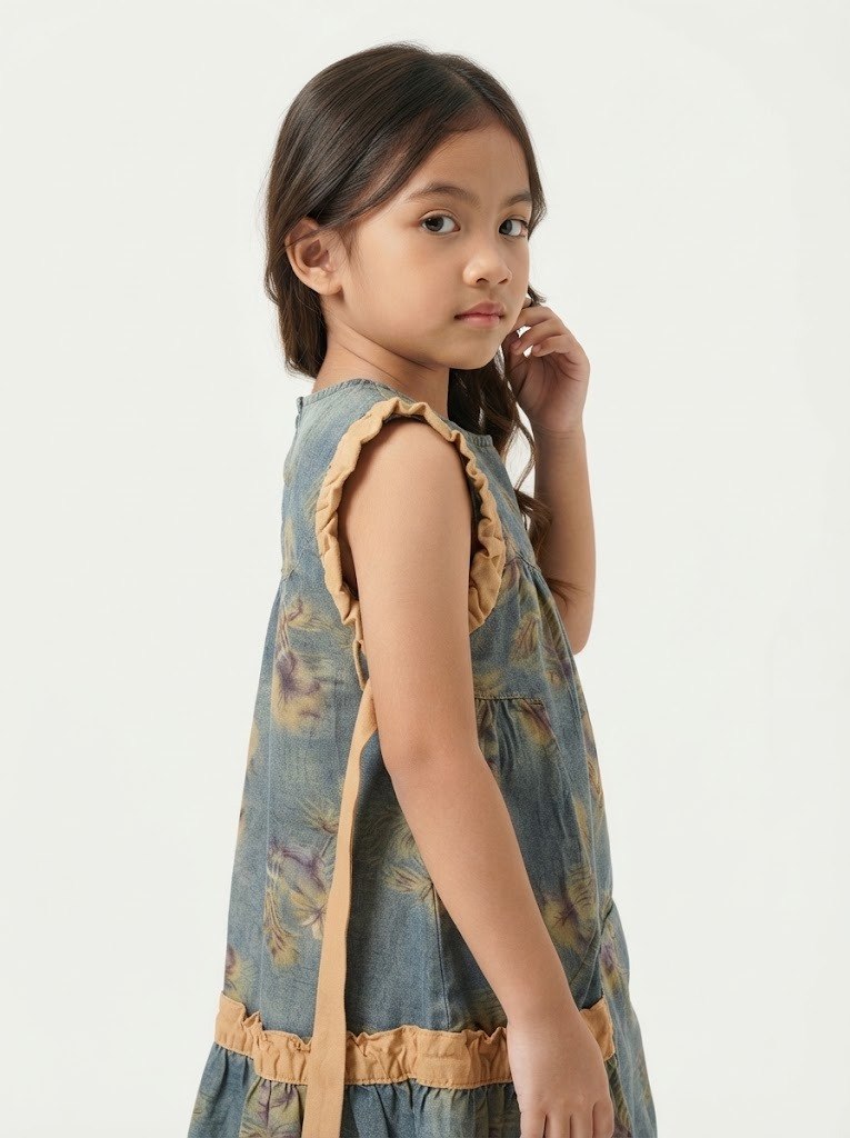 Dress Girls Cheerful Floret