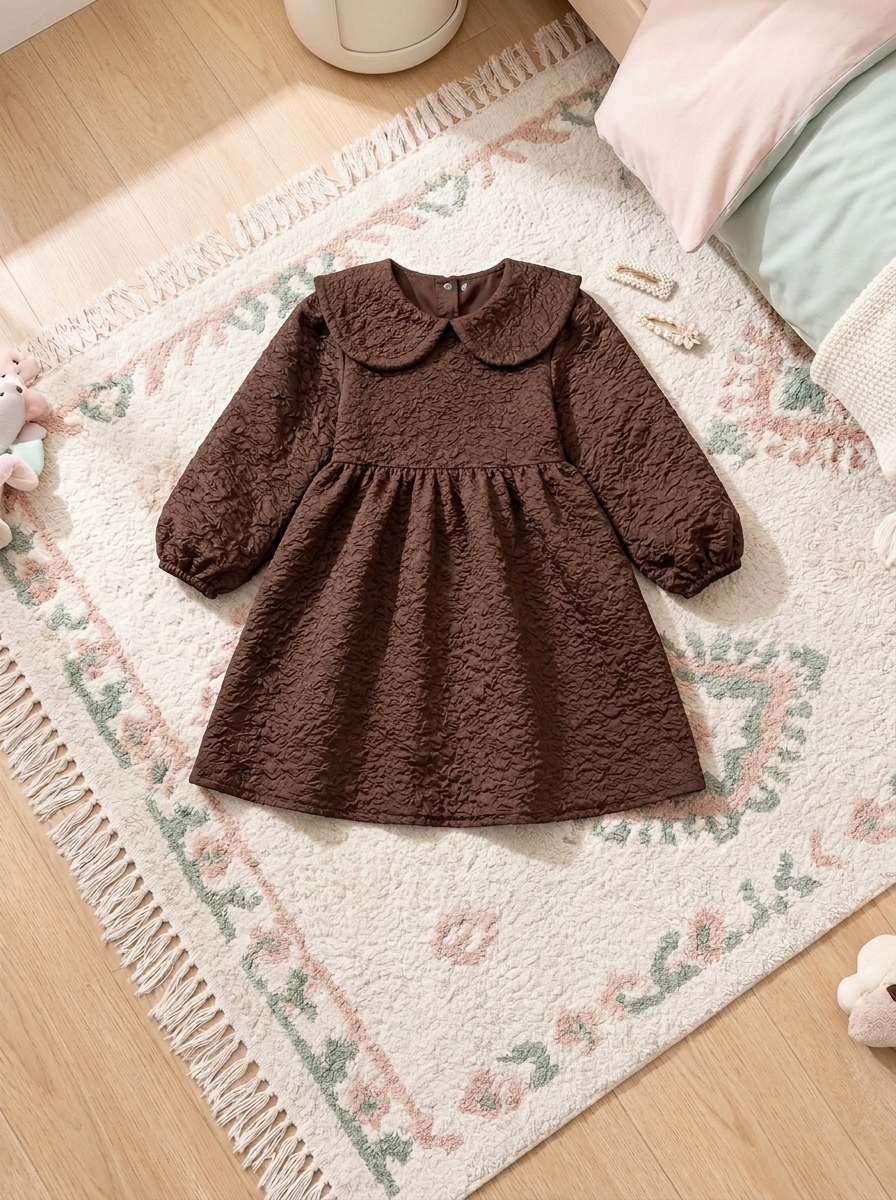 DRESS GIRLS COCOA WINTY