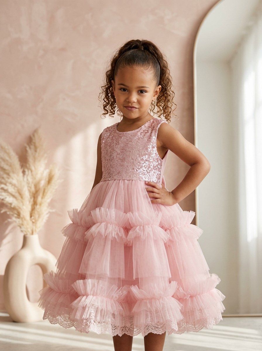 DRESS GIRLS FROSTY BLOOM