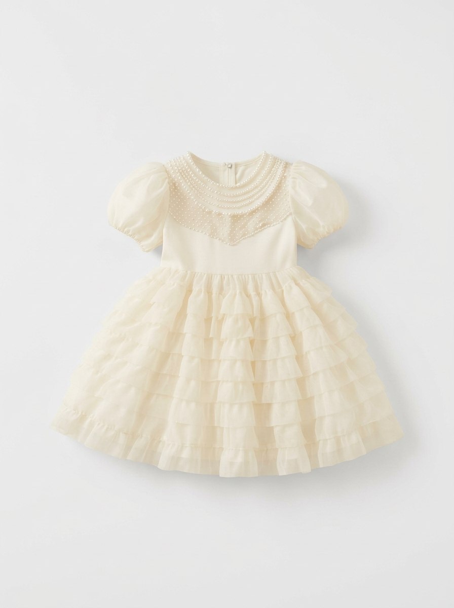 DRESS GIRLS LINEN ROSE