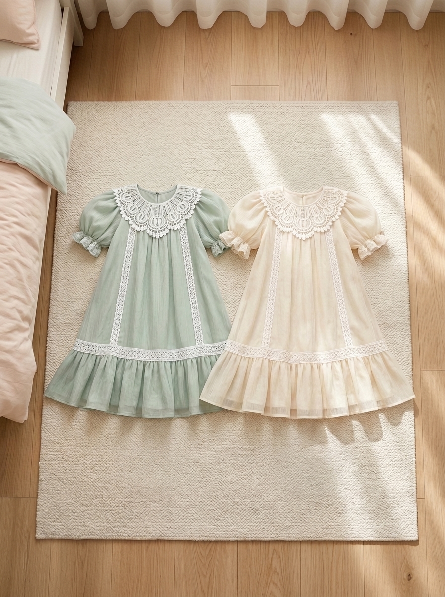 DRESS GIRLS MINT WHITLEY