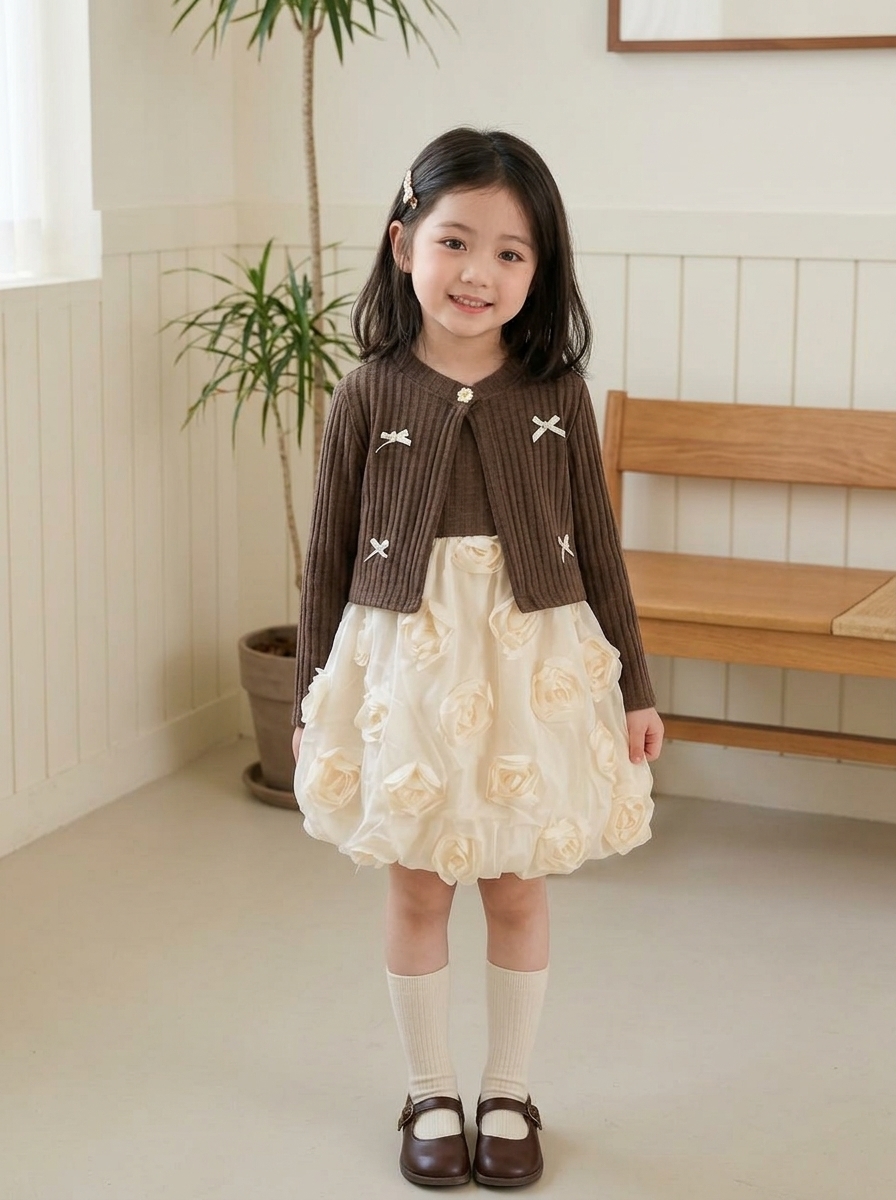 DRESS GIRLS BLOOMING WINTY
