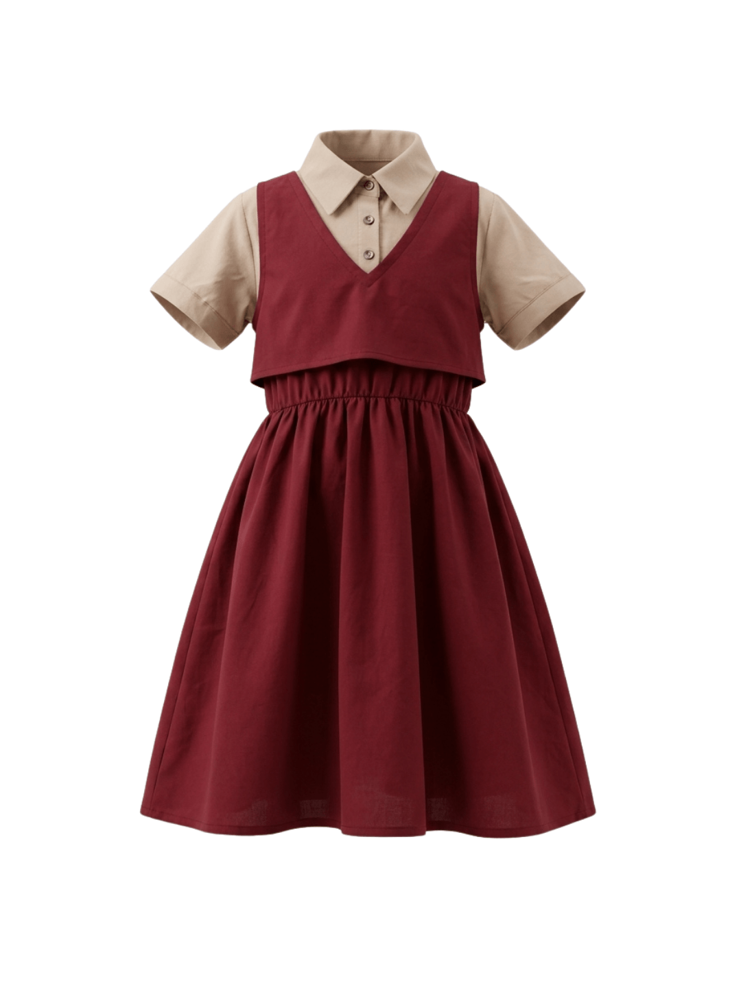 Dress Girls Red Aster