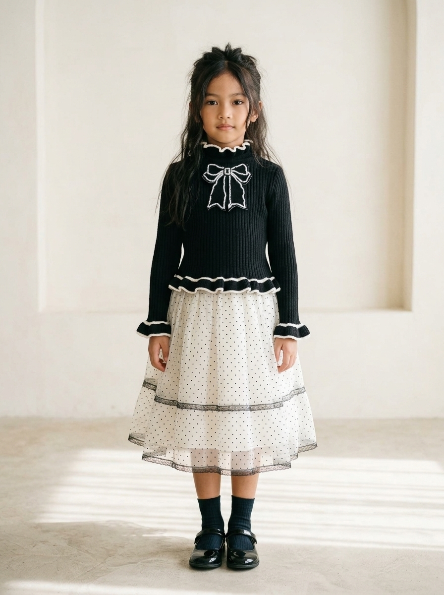 Dress Girls Tile Neck - Foto 1